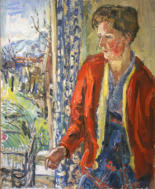 Barbara mit Vogelkäfig 1957