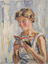 Brigitte lesend 1957