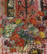 Blumen vor Teppich 1958